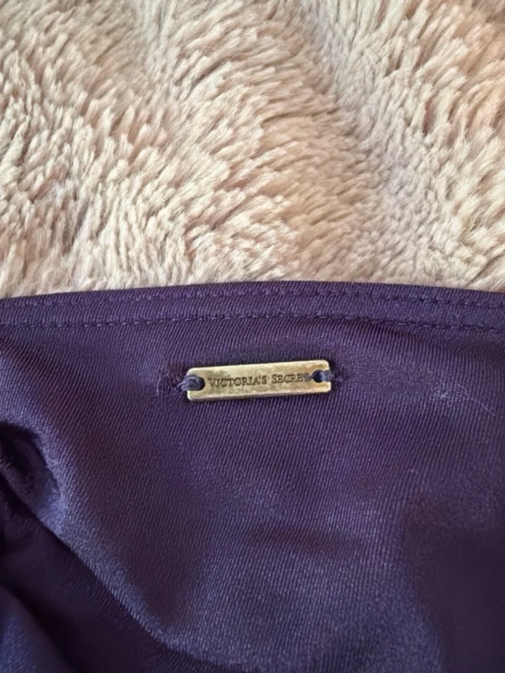 Victoria's Secret Purple Bikini Bottom with Gold Rings